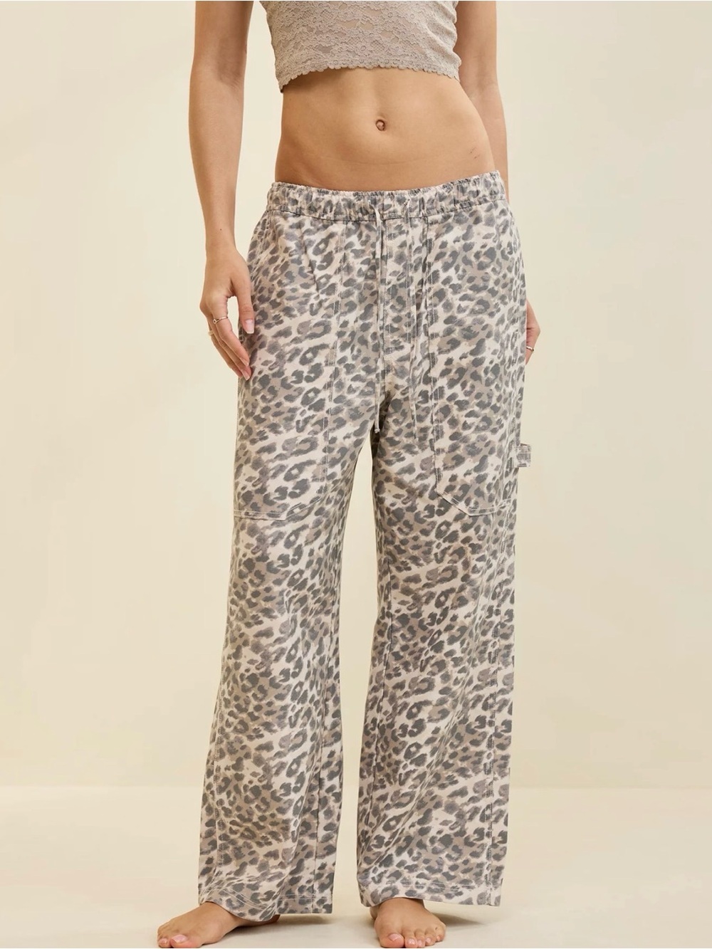Aerie Workwear Pant Leopard